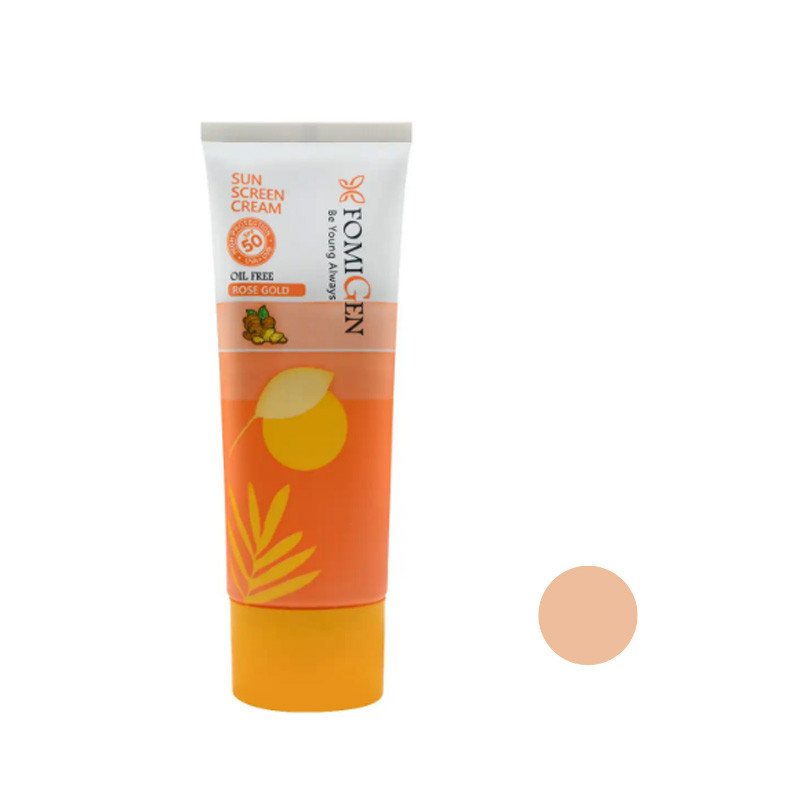 کرم ضدآفتاب رنگی رزگلد SPF50 فومیژن ـ مناسب انواع پوست