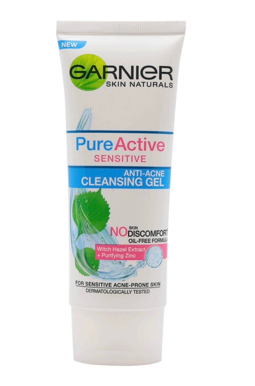 شوینده صورت ضد جوش گارنیر مدل Pure Active مناسب برای پوست های حساس 100میل